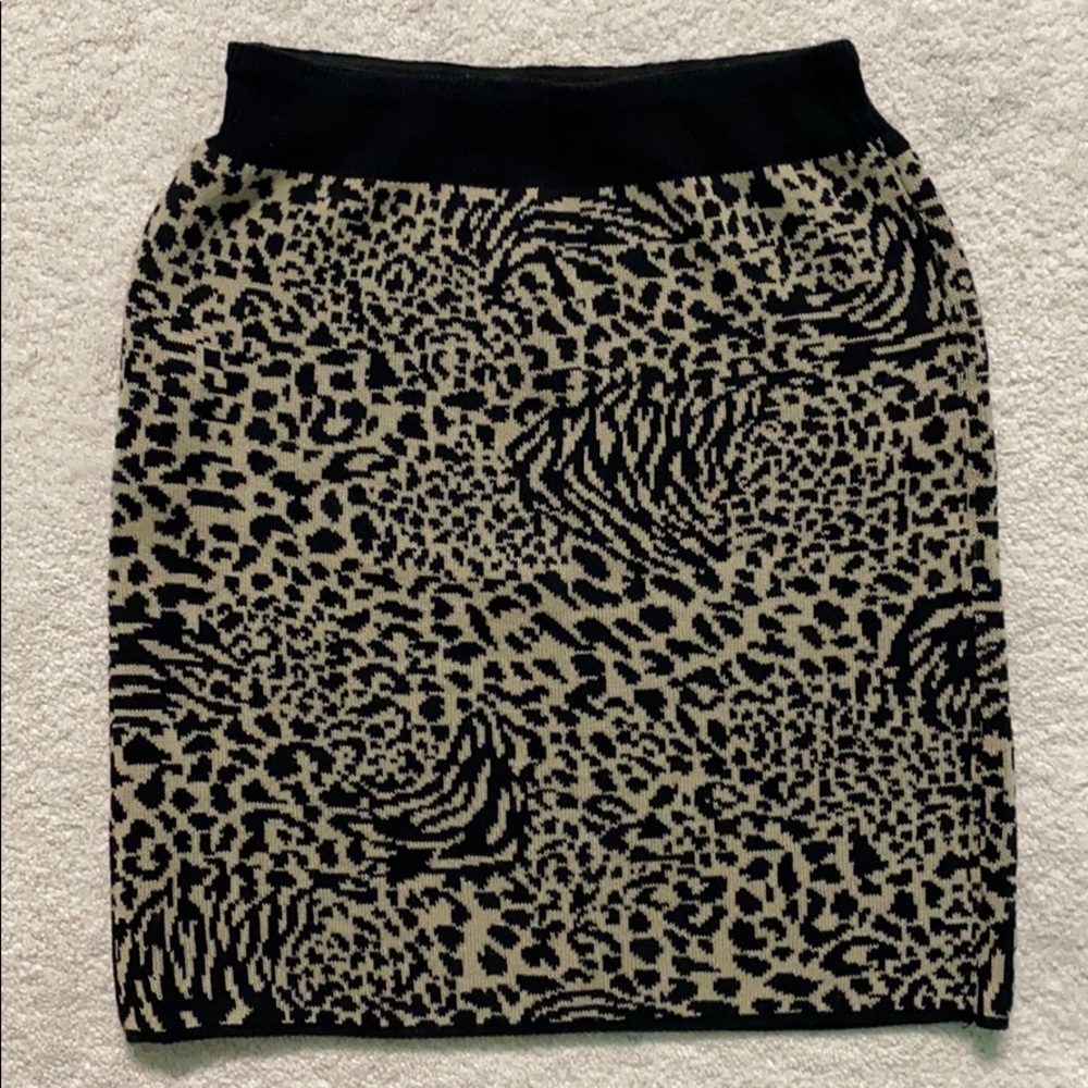 Leopard Print Mini Skirt